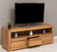 Langes TV-Board aus massiver Eiche mit 3 Schubladen