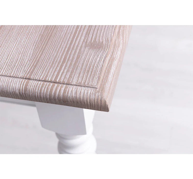 Massiver Esstisch mit drei Schubladen in verschiedenen Größen & Farben