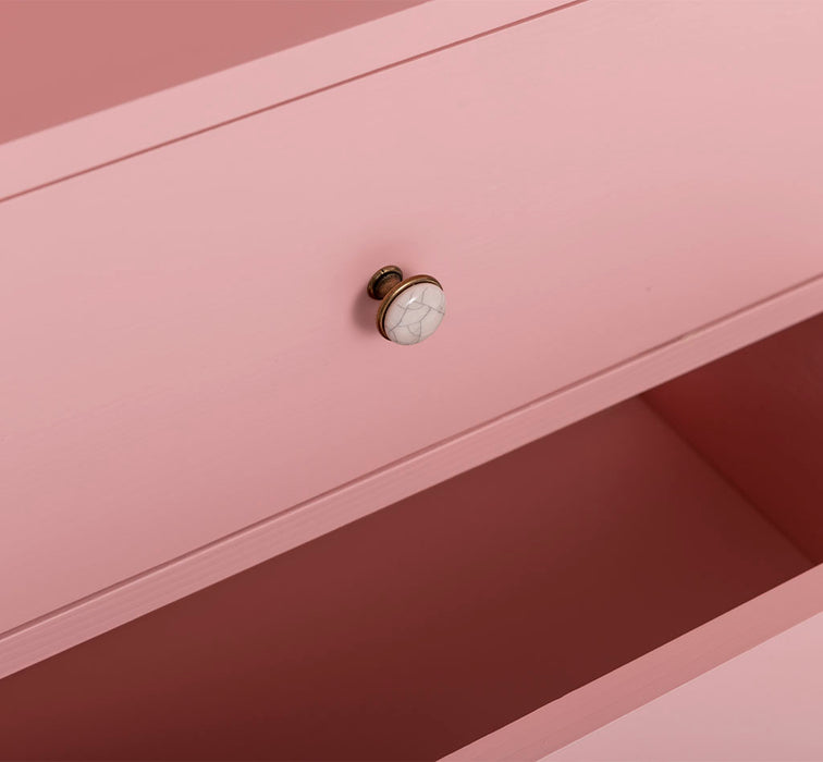 Massiver Handtuchschrank mit drei Schubladen & 3 Einlegeböden