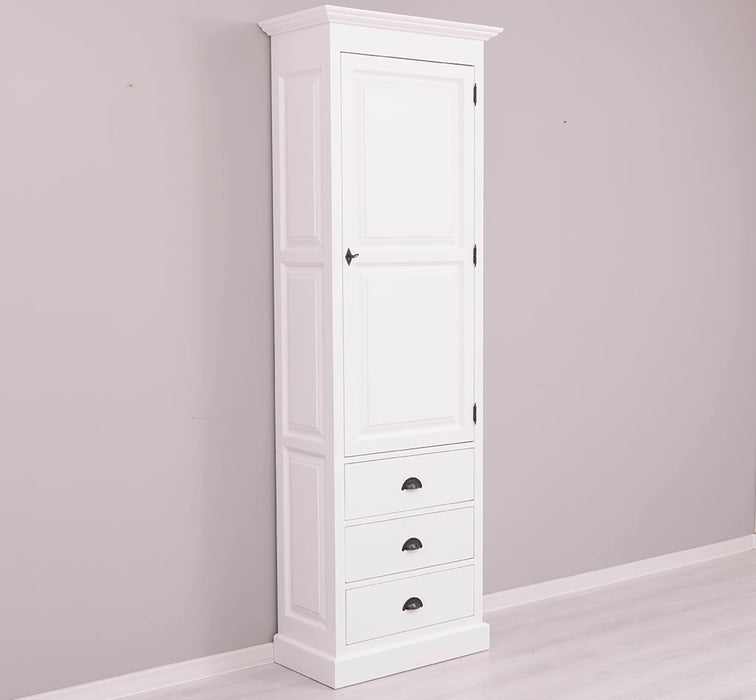 Massiver Handtuchschrank mit drei Schubladen & 3 Einlegeböden