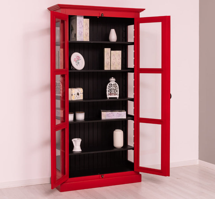 Massiver Schaukasten mit externem Verschlusssystem | Bücherregal | Vitrine