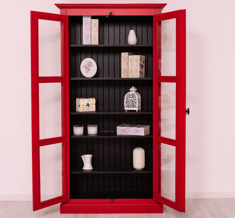 Massiver Schaukasten mit externem Verschlusssystem | Bücherregal | Vitrine