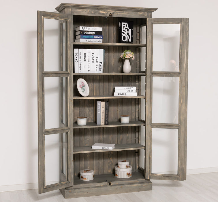 Massiver Schaukasten mit externem Verschlusssystem | Bücherregal | Vitrine