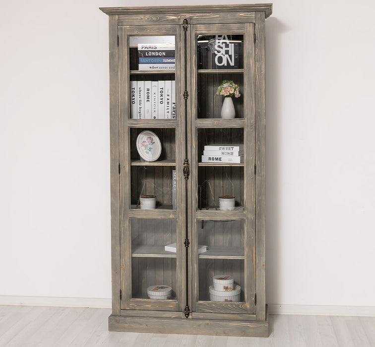 Massiver Schaukasten mit externem Verschlusssystem | Bücherregal | Vitrine