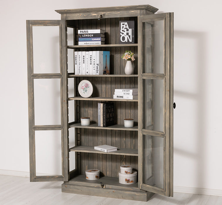 Massiver Schaukasten mit externem Verschlusssystem | Bücherregal | Vitrine