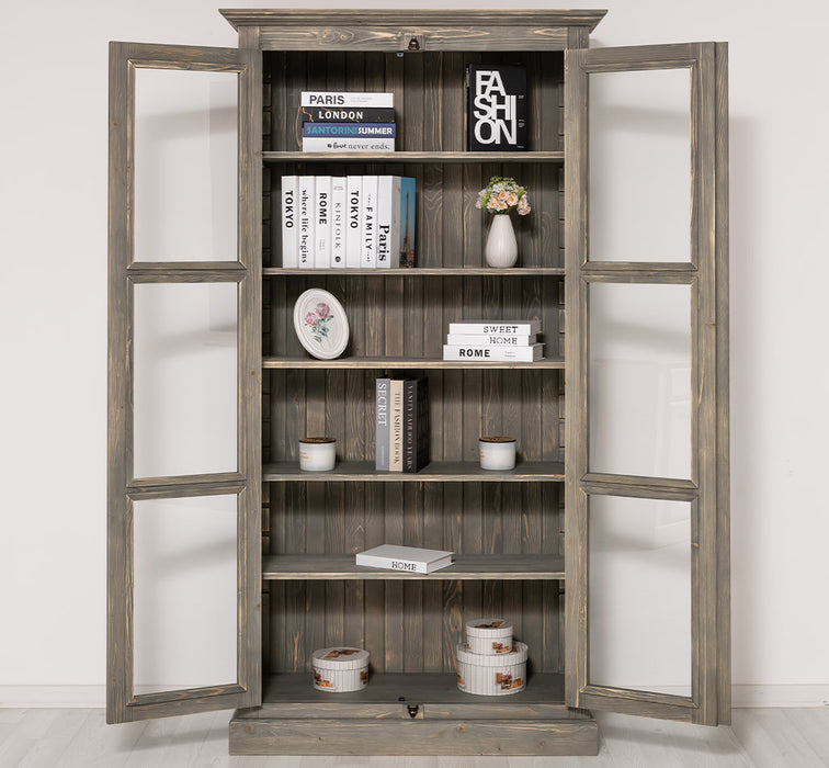 Massiver Schaukasten mit externem Verschlusssystem | Bücherregal | Vitrine