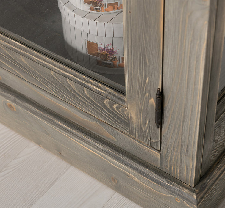 Massiver Schaukasten mit externem Verschlusssystem | Bücherregal | Vitrine