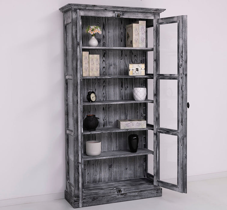 Massiver Schaukasten mit externem Verschlusssystem | Bücherregal | Vitrine