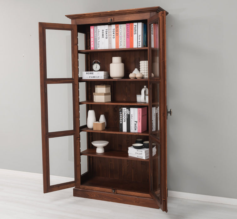 Massiver Schaukasten mit externem Verschlusssystem | Bücherregal | Vitrine