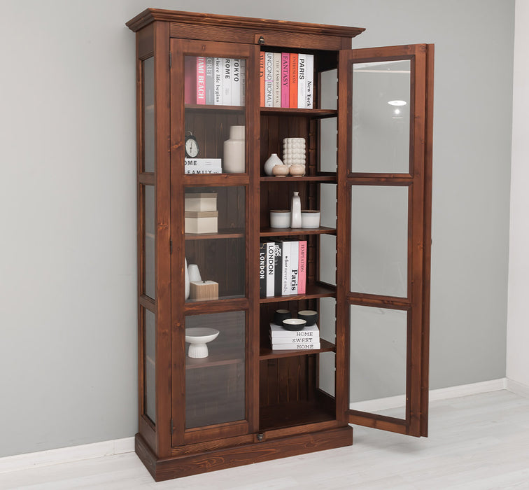 Massiver Schaukasten mit externem Verschlusssystem | Bücherregal | Vitrine