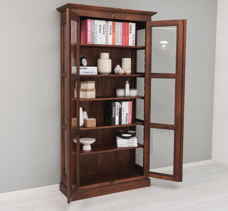 Massiver Schaukasten mit externem Verschlusssystem | Bücherregal | Vitrine