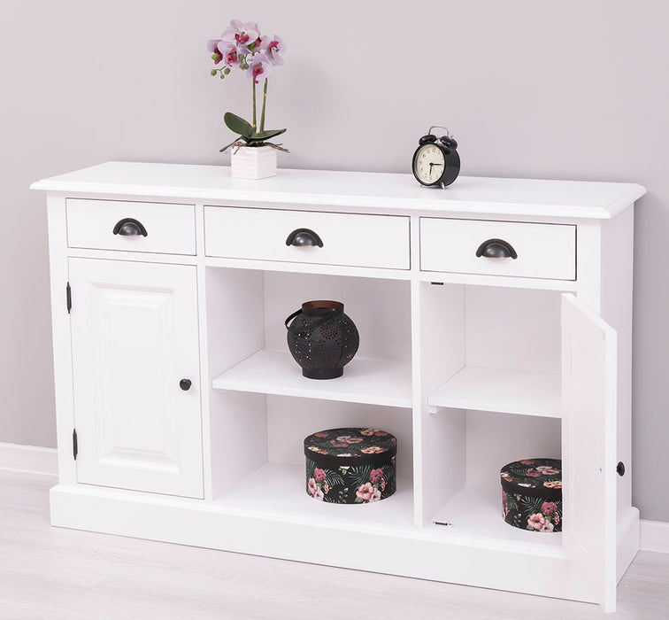 Massives Landhaus Sideboard mit 3 Schubladen & 2 Schränken