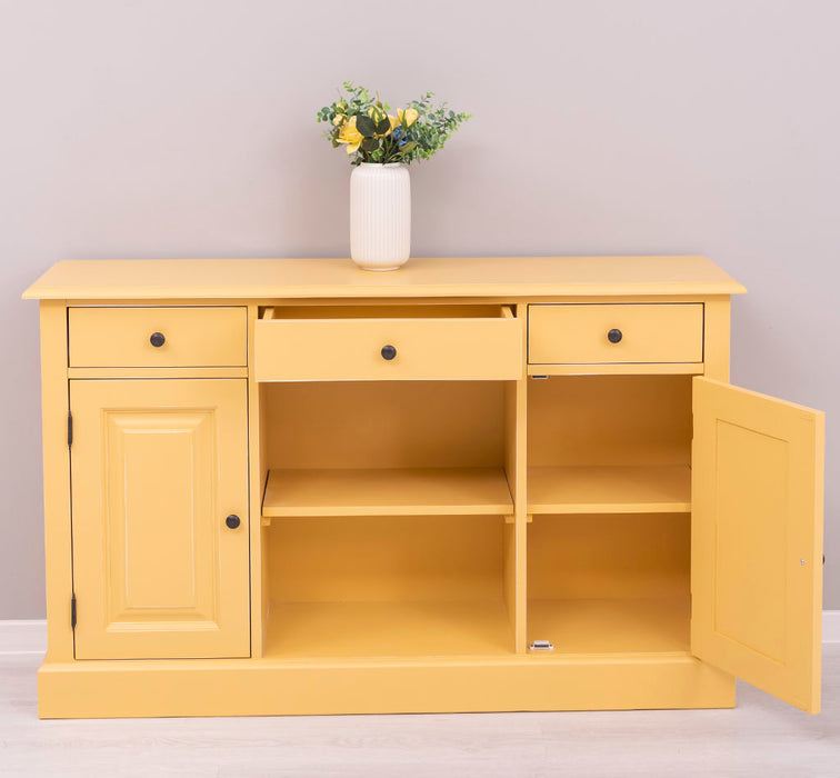 Massives Landhaus Sideboard mit 3 Schubladen & 2 Schränken