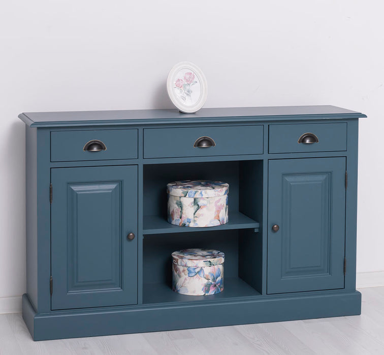 Massives Landhaus Sideboard mit 3 Schubladen & 2 Schränken