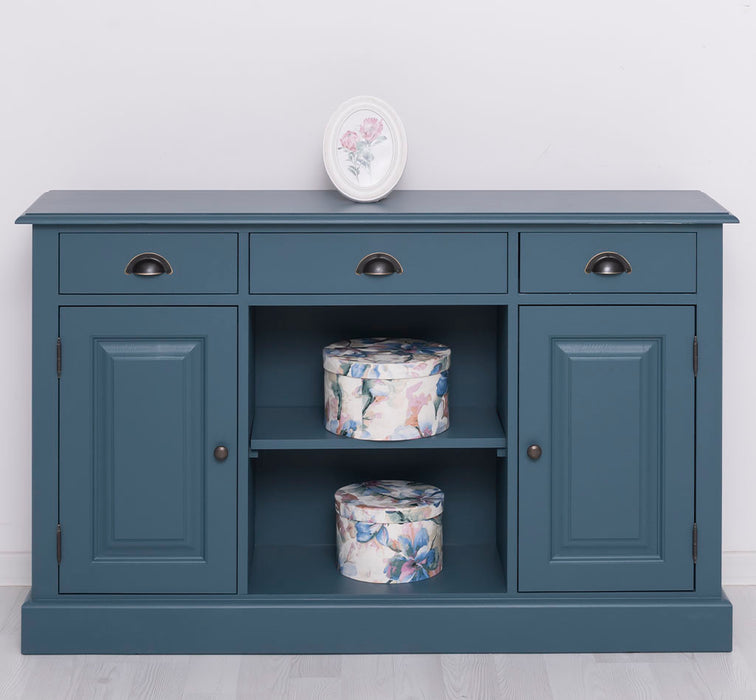 Massives Landhaus Sideboard mit 3 Schubladen & 2 Schränken