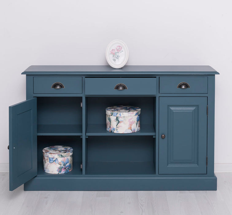 Massives Landhaus Sideboard mit 3 Schubladen & 2 Schränken