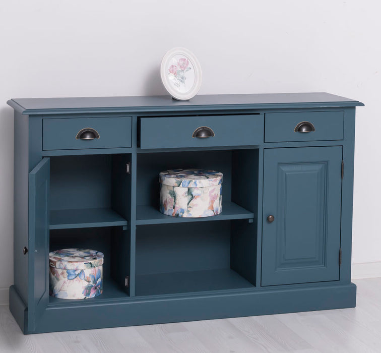 Massives Landhaus Sideboard mit 3 Schubladen & 2 Schränken