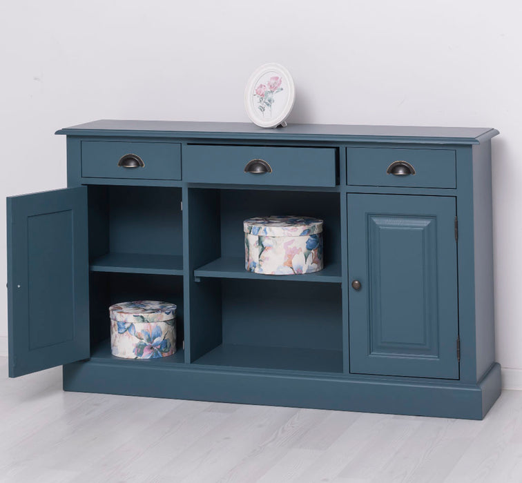 Massives Landhaus Sideboard mit 3 Schubladen & 2 Schränken