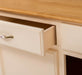 Massives Sideboard mit zwei Schubladen und Schranktüren -