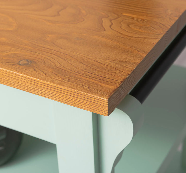 Massivholz Kücheninsel im Landhausstil mit Schubladen | Küchenblock