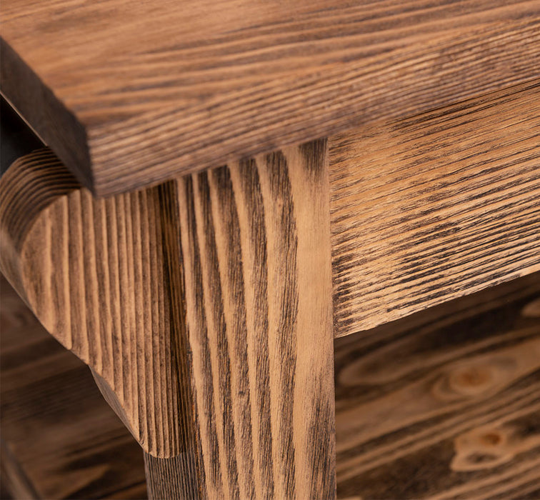 Massivholz Kücheninsel im Landhausstil mit Schubladen | Küchenblock