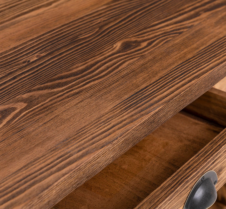 Massivholz Kücheninsel im Landhausstil mit Schubladen | Küchenblock