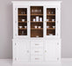 Geschirrschrank aus Massivholz | Vitrine | 2-teilig mit Schubladen -