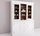 Geschirrschrank aus Massivholz | Vitrine | 2-teilig mit Schubladen -
