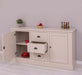 Massivholz Sideboard im Landhausstil mit drei Schubladen und zwei Türen -