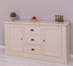 Massivholz Sideboard im Landhausstil mit drei Schubladen und zwei Türen -