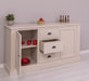 Massivholz Sideboard im Landhausstil mit drei Schubladen und zwei Türen -