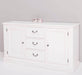 Massivholz Sideboard im Landhausstil mit drei Schubladen und zwei Türen -