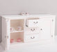 Massivholz Sideboard im Landhausstil mit drei Schubladen und zwei Türen -
