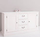 Massivholz Sideboard im Landhausstil mit drei Schubladen und zwei Türen -