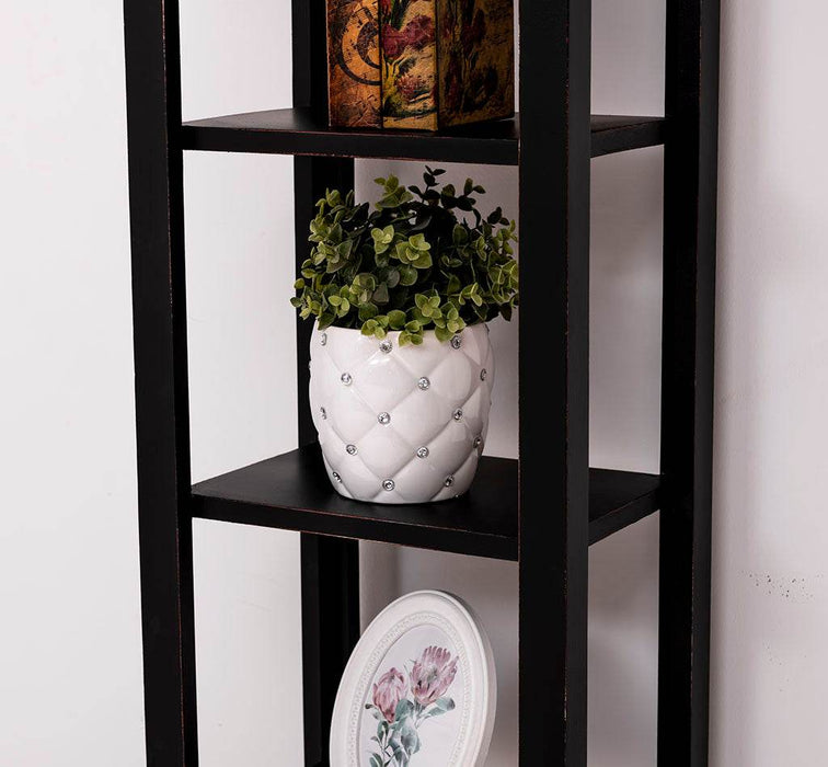 Offenes Regal aus Massivholz - Pflanzensäule in verschiedenen Farben -