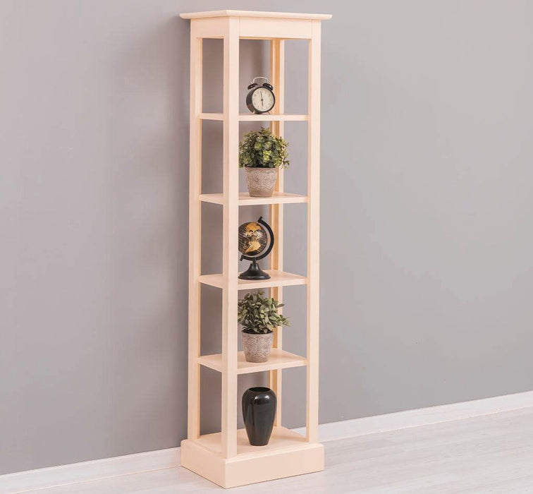 Offenes Regal aus Massivholz - Pflanzensäule in verschiedenen Farben -