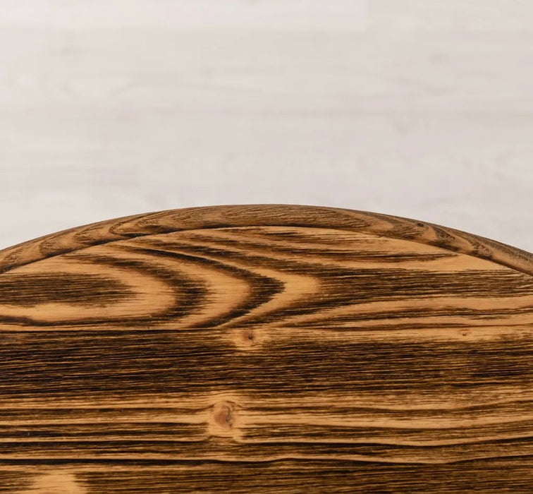 Runder Bistrotisch aus Massivholz | Kleiner Esstisch mit gedrehtem Bein