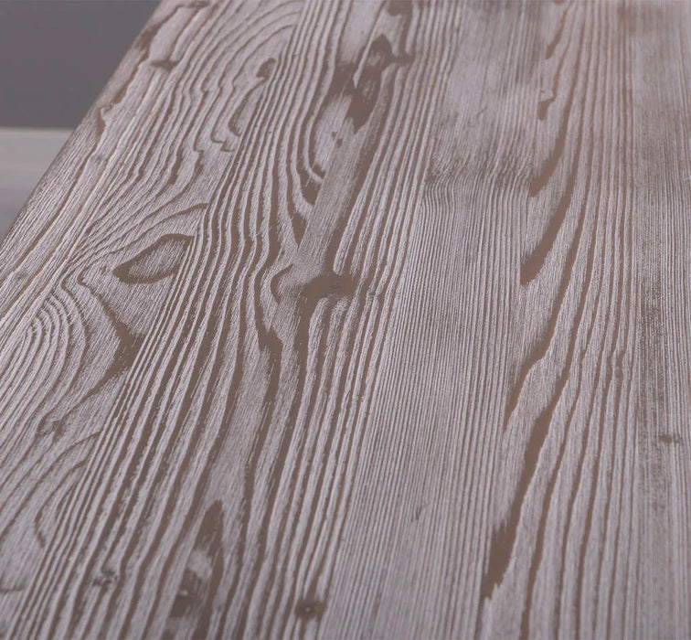 Rustikaler Landhaus Esstisch aus Massivholz - mit gekreuzten Beinen