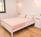 Schlafzimmer-Set | Massivholzbett mit 2 Nachttischen - 