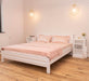 Schlafzimmer-Set | Massivholzbett mit 2 Nachttischen - 