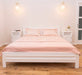 Schlafzimmer-Set | Massivholzbett mit 2 Nachttischen - 