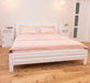 Schlafzimmer-Set | Massivholzbett mit 2 Nachttischen - 