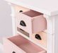 Schmale Apothekerkommode im Landhausstil mit 8 Schubladen - Creme - Multi
