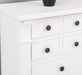 Schmale Apothekerkommode im Landhausstil mit 8 Schubladen - Creme - Multi