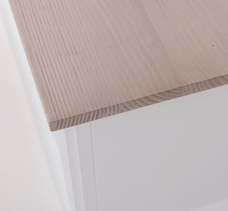 Schmale Garderobe aus Massivholz mit Ablage und 3 Haken