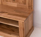 Schmale Garderobe aus massiver Eiche mit Ablage und 3 Haken -