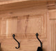 Schmale Garderobe aus massiver Eiche mit Ablage und 3 Haken -