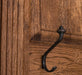 Schmale Garderobe aus massiver Eiche mit Ablage und 3 Haken -