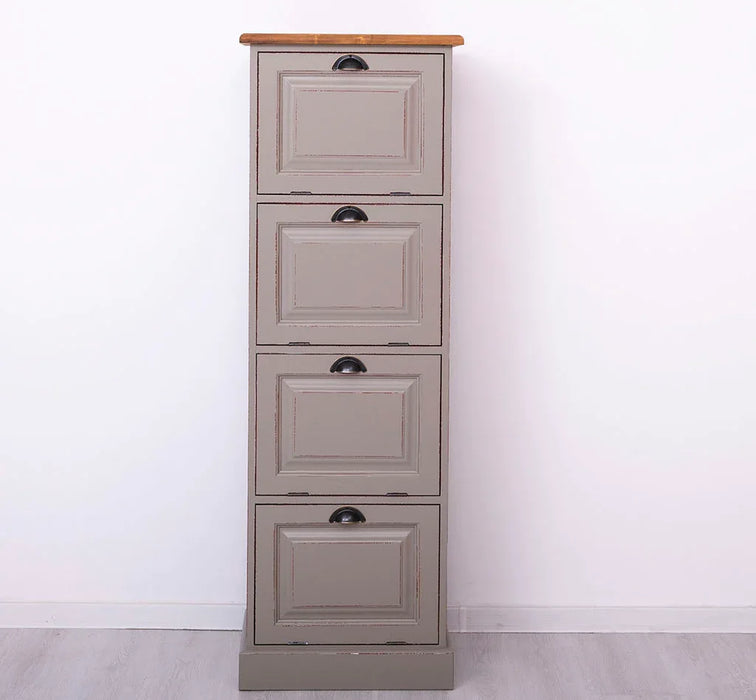 Schmaler Aktenschrank aus Massivholz- in verschiedenen Farben — Massivholzmöbel-Becker