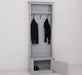Schmale Garderobe aus Massivholz mit 3 Haken - in verschiedenen Farben -